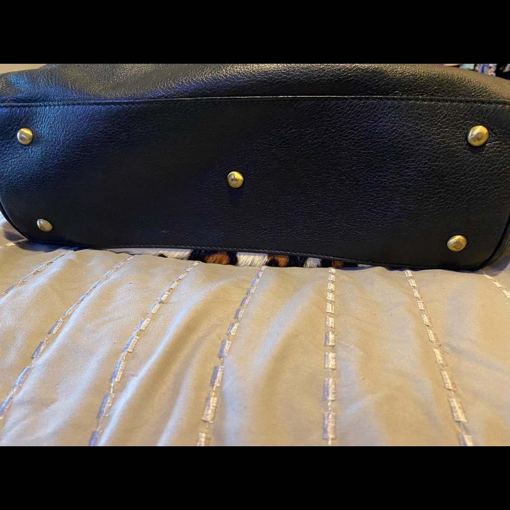 INNUE Made in Italy black leather satchel - Picture 6 of 10